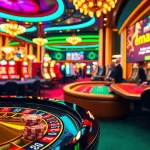 Players eagerly engage at Emastoto's casino tables, experiencing vibrant games and thrilling moments.