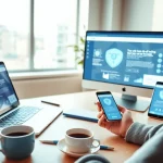 QuickQ官网：一个现代化工作区，展示在多设备上无缝使用 VPN 以实现终极在线隐私。