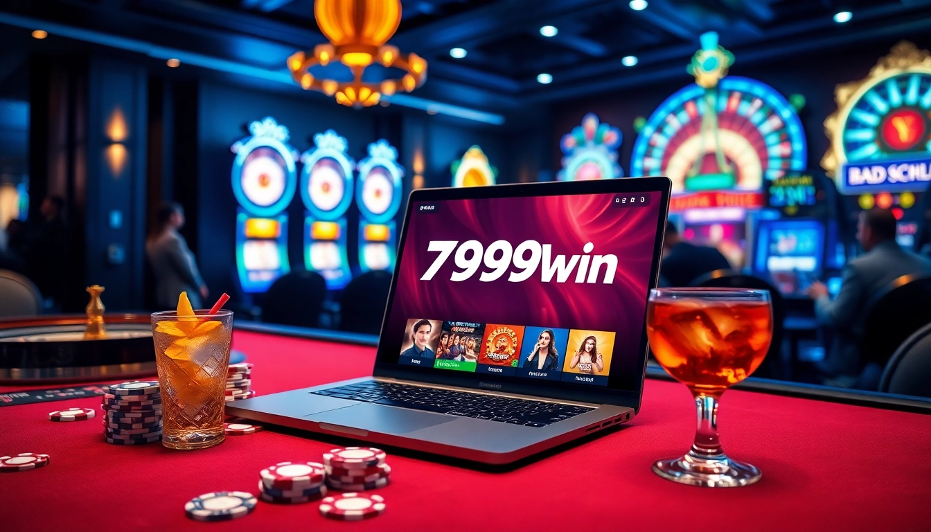 Experience thrilling online gaming with 789win at a luxury casino table with chips and cards.