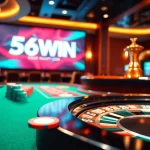 Experience the thrill of gambling at 56WIN with vibrant casino tables and exciting games.