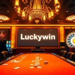 Experience thrilling gameplay at the Luckywin casino table, featuring vibrant graphics and engaging elements.
