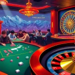 Exciting casino action showcasing Everest Base Camp Trek theme with vibrant poker tables.