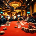 Players engaging in strategic gameplay at S8OK COM's luxurious casino tables.