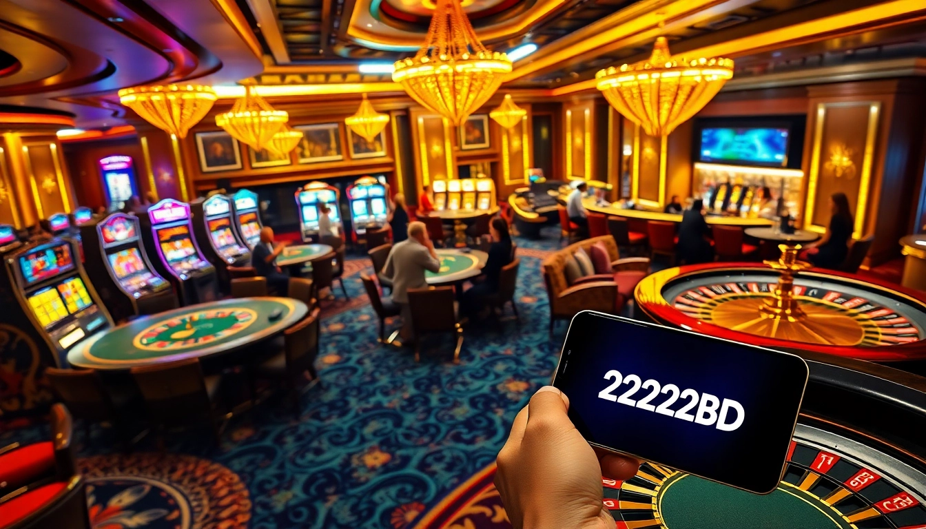Experience thrilling games at 222BD Casino with vibrant tables and exciting gameplay.