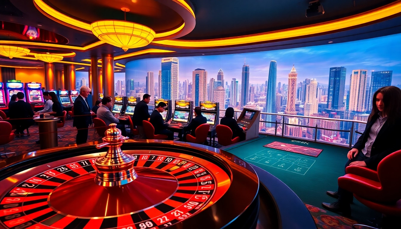 Experience the excitement of Liên Minh KJC with vibrant casino games and professional gaming ambiance.