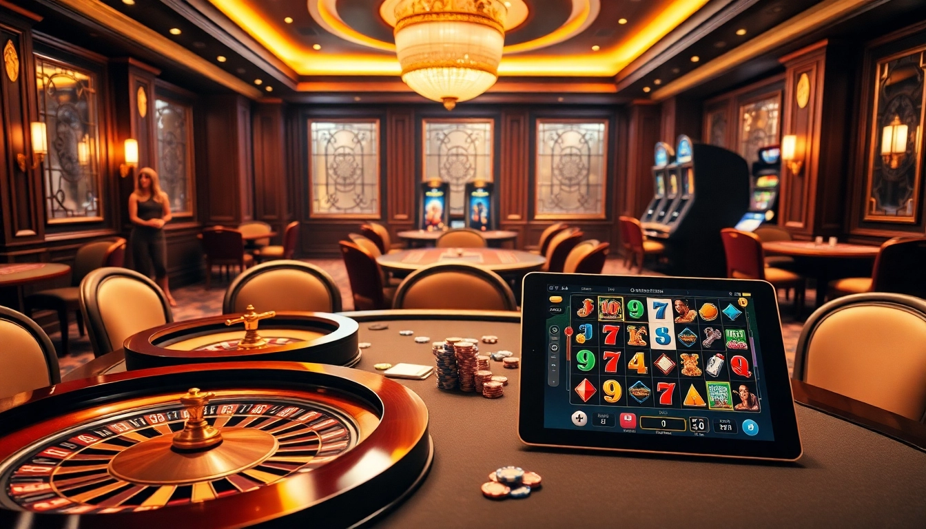 Players celebrating wins at OKWIN casino tables with luxury and excitement.