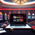 TR88 online gambling experience showcasing vibrant casino elements and a luxurious atmosphere.