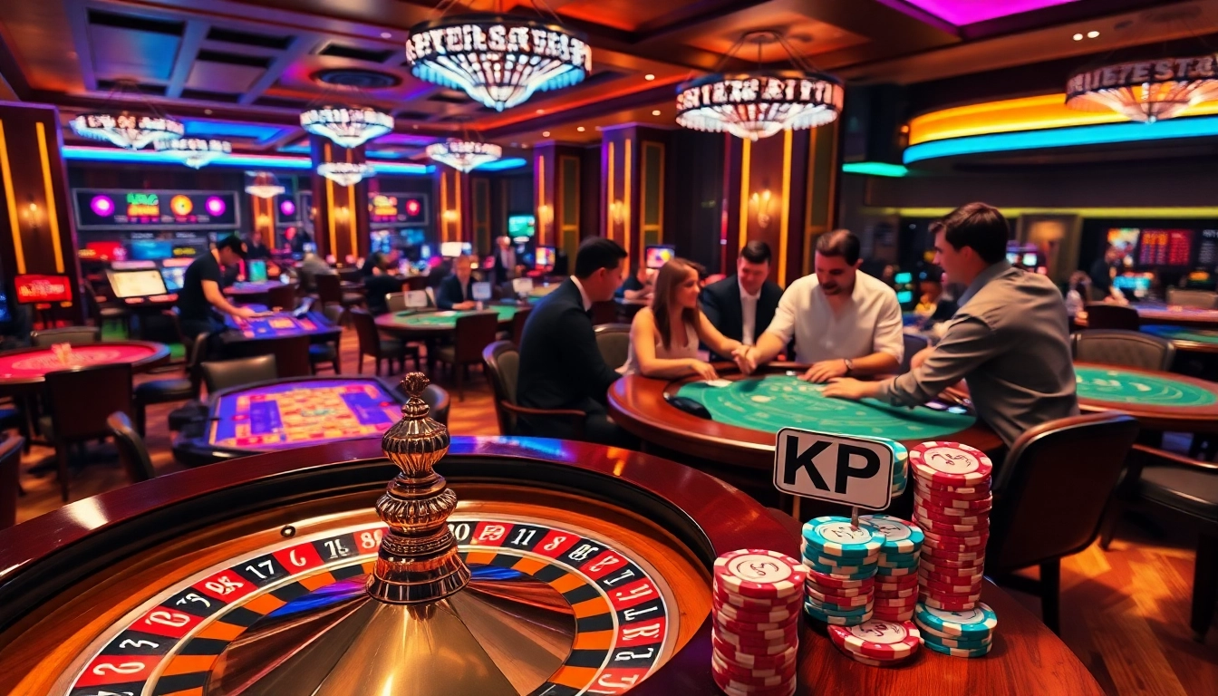 Experience thrilling gameplay at kp 88 with vibrant casino tables and engaging live dealers.