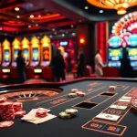 Experience luxury gaming at HZ88's vibrant casino table with cards and chips.