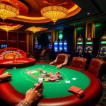 X88 showcases an exhilarating casino scene with players at a poker table and a spinning roulette wheel.