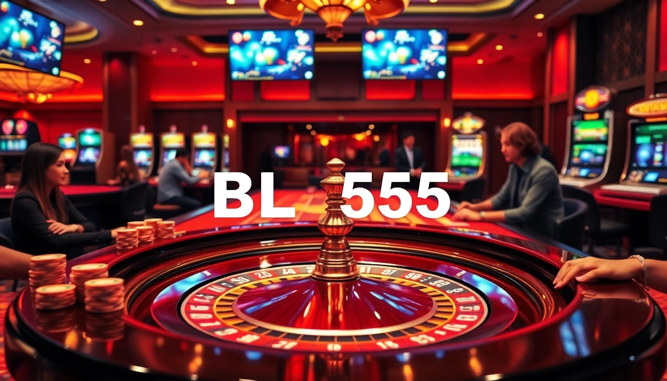 Engage with thrilling blackjack tables at BL555 casino showcasing high-stakes excitement.