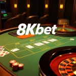Experience thrilling moments with 8kbet at luxurious gambling tables and slot machines.