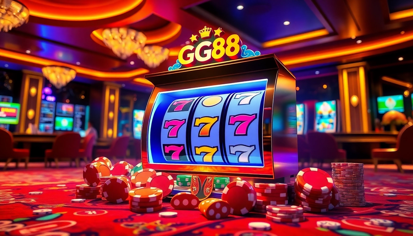 Experience thrilling gameplay on the GG88 slot machine with vibrant graphics and exciting features.