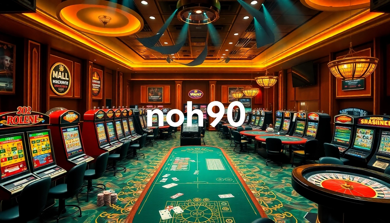 Experience the excitement of nohu90 casino games with vibrant slot machines and thrilling poker tables.