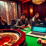 Engage in thrilling gambling at 68VIP casino with vibrant tables and online gaming elements.
