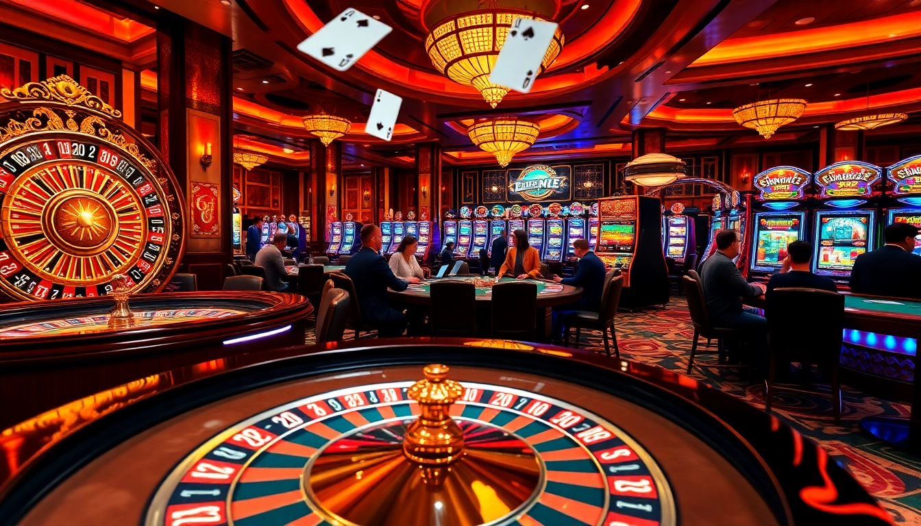 Experience thrilling gameplay at 6FF casino with engaging poker tables and vibrant slot machines.