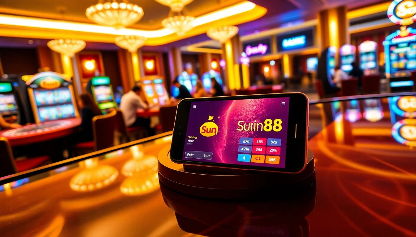 Experience the thrill of Sun88 casino gaming with vibrant tables and engaging players.