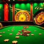 Experience high-stakes excitement with hm88 at this luxurious poker table scene.