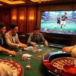 Cakhiatv football streaming enhances excitement at a glamorous casino gambling scene.