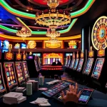 Rasakan sensasi permainan slot pulsa dengan mesin slot yang berwarna-warni dan chip poker.