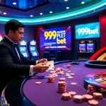 Experience thrilling gameplay at 999bet with vibrant casino tables and exciting slot machines.