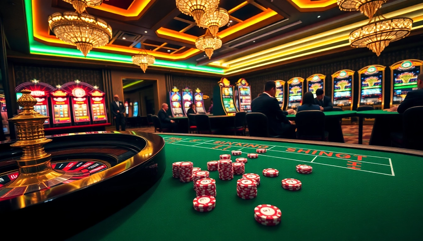 Experience the excitement of gaming at 79KING, featuring a luxurious casino atmosphere with roulette and poker.