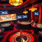 Experience an exhilarating game at 11win casino with vibrant tables and intense excitement.