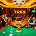Experience thrilling gameplay at TR88 with vibrant casino tables and exciting slot machines.