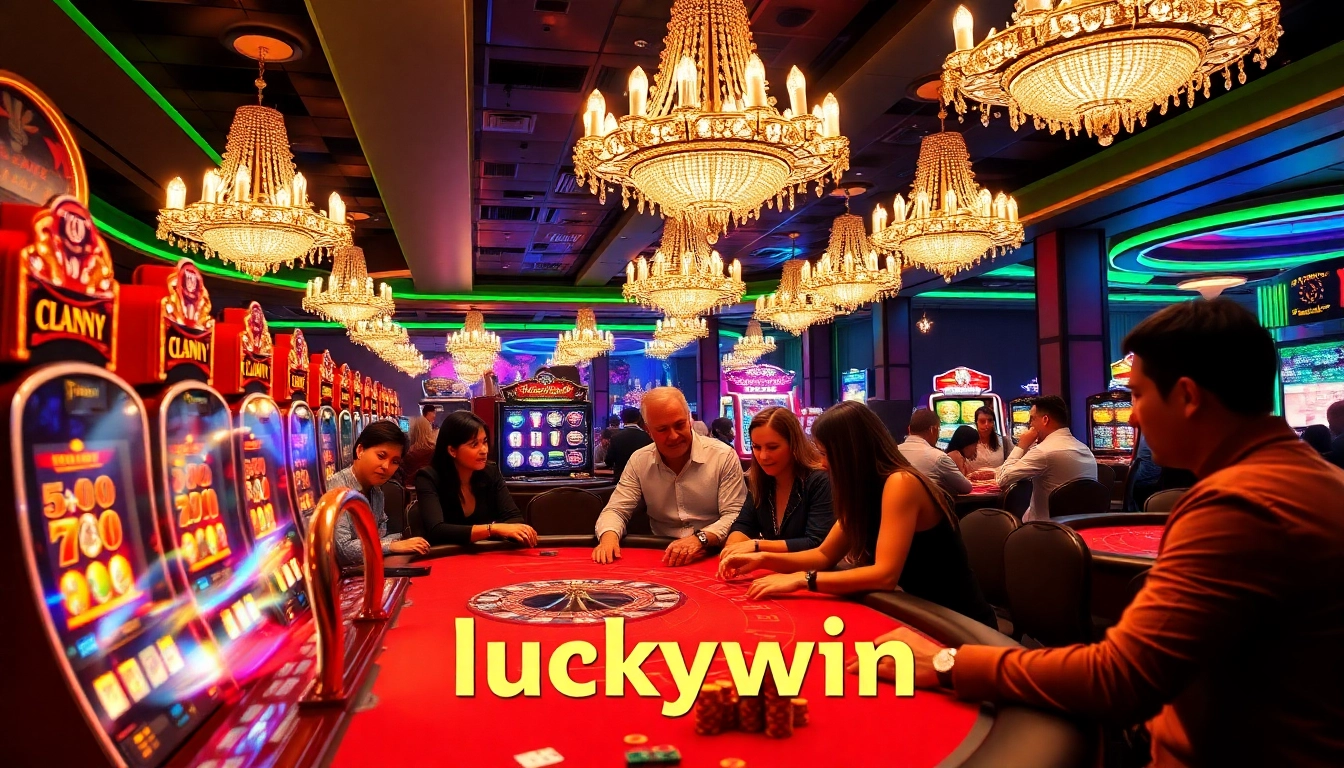Experience thrilling gameplay at luckywin with vibrant tables and exciting casino elements.