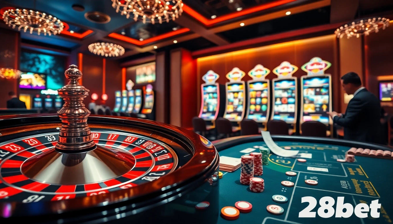 Experience thrilling bets and games at 28bet with a vibrant casino scene.