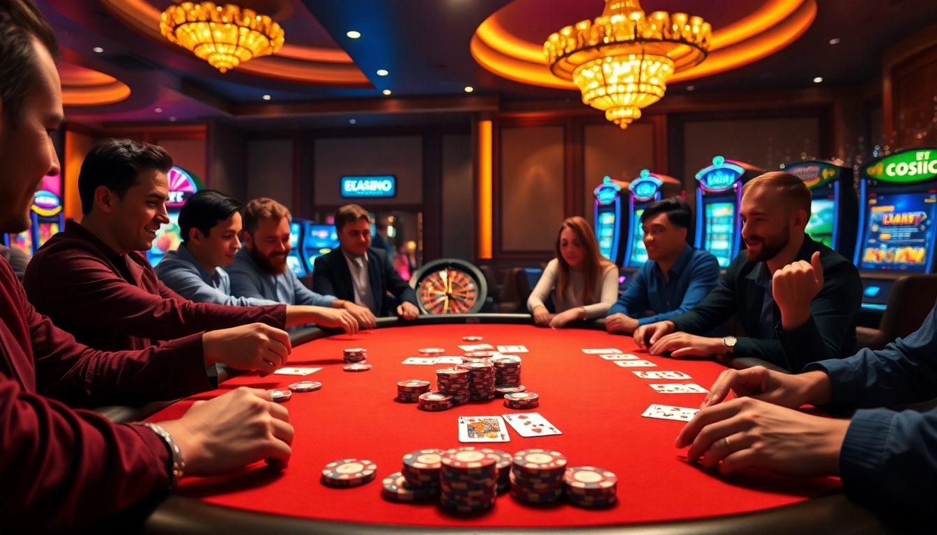 Engage with thrilling poker action at 88i com casino, showcasing players vying for victory.