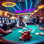 Experience high-stakes excitement at dn88.com with vibrant poker and colorful slot machines.