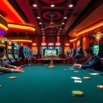 Enjoying a thrilling poker game at rikvip, highlighting an exciting casino atmosphere.