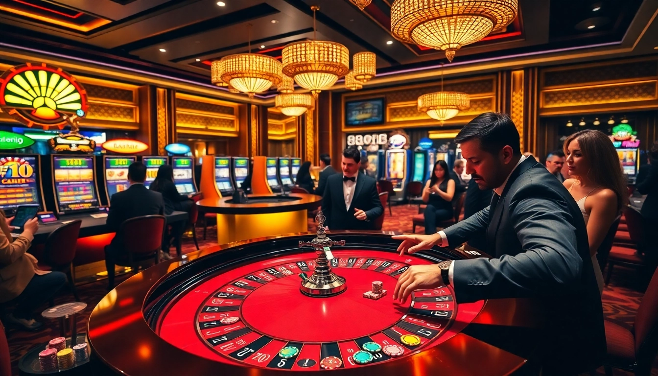 Win big at 88CLB casino with a vibrant roulette table scene.