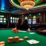 Experience a vibrant casino atmosphere with pg88 poker chips and professional dealers playing.