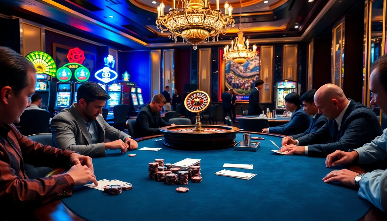 Experience the thrilling excitement of cm88 betting with high-stakes poker and vibrant casino visuals.