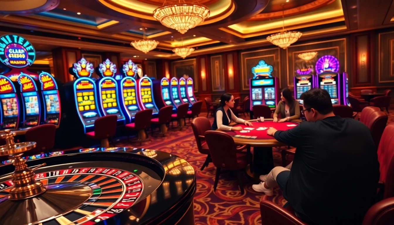Experience the excitement of Luck888 Casino with vibrant games and elegant decor.