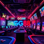 GG88 online gaming scene featuring vibrant casino and sports betting elements
