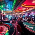 Experience the thrill of FLY88 Casino with vibrant slot machines and poker action.