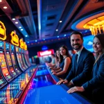 Exciting online gaming experience featuring Lauthaitv's modern casino interface with diverse players.
