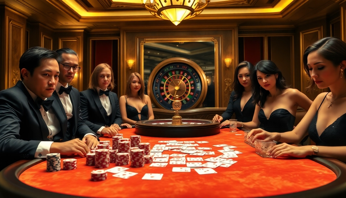 Experience the excitement of 68VIP with elegant poker and casino setups full of thriving players.