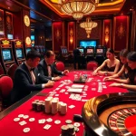 Players enjoying a thrilling casino experience at 789club's vibrant poker table.