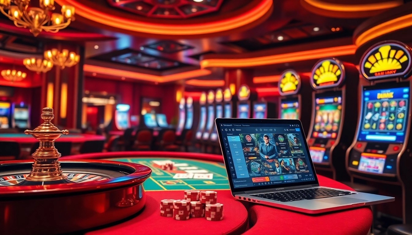 Experience the thrill of gaming with https://11bet.fashion/ at a luxurious casino table.