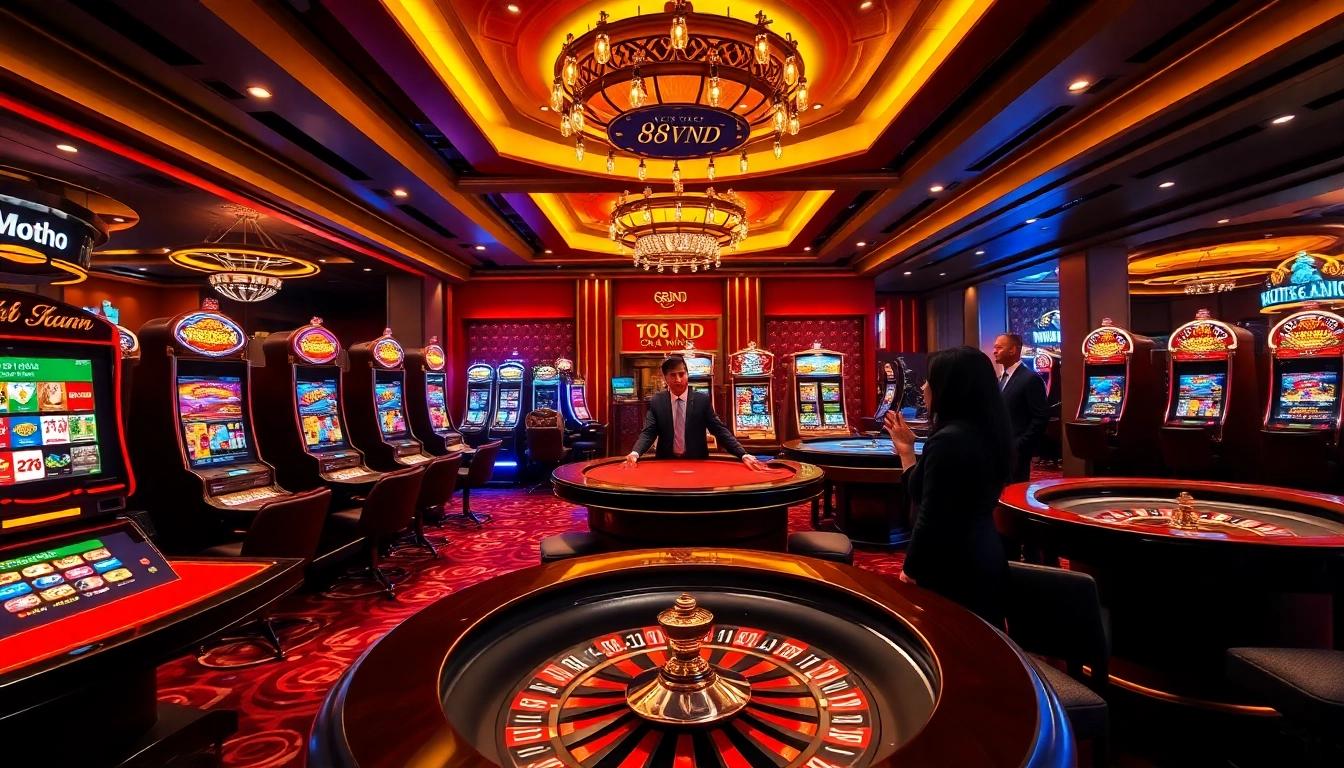 Experience the thrill of gambling at 888VND with vibrant casino games and lively atmosphere.