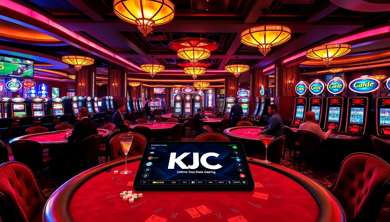 Experience the excitement of KJC casino gaming with vibrant tables and modern technology.