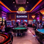 Experience the thrill of gaming at Sunwin, where players engage passionately at diverse casino tables.