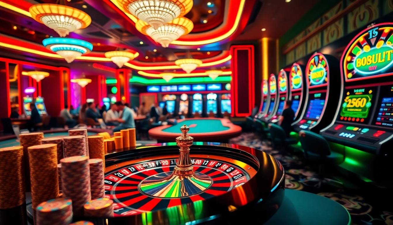 Experience the thrill of high-stakes betting at https://88vv.media/ with vibrant casino scenes and excited players.