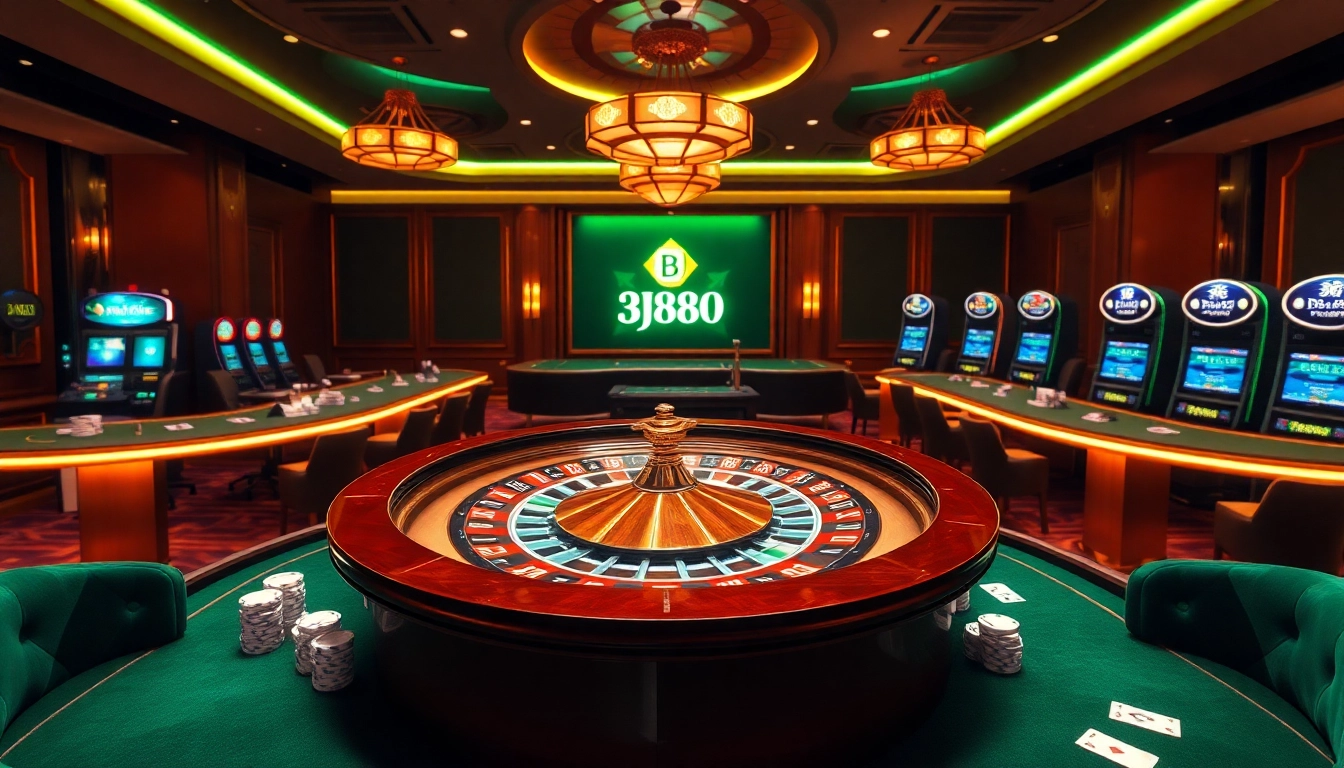 Experience thrilling gameplay at BJ88 with vibrant tables and exciting casino ambiance.