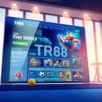 Engaging online gambling interface at https://tr88.gg/, showcasing live games and user-friendly design.