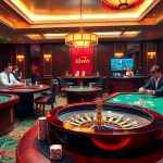 Players engaging in high-stakes poker at 33win's luxurious casino, showcasing intense gameplay.